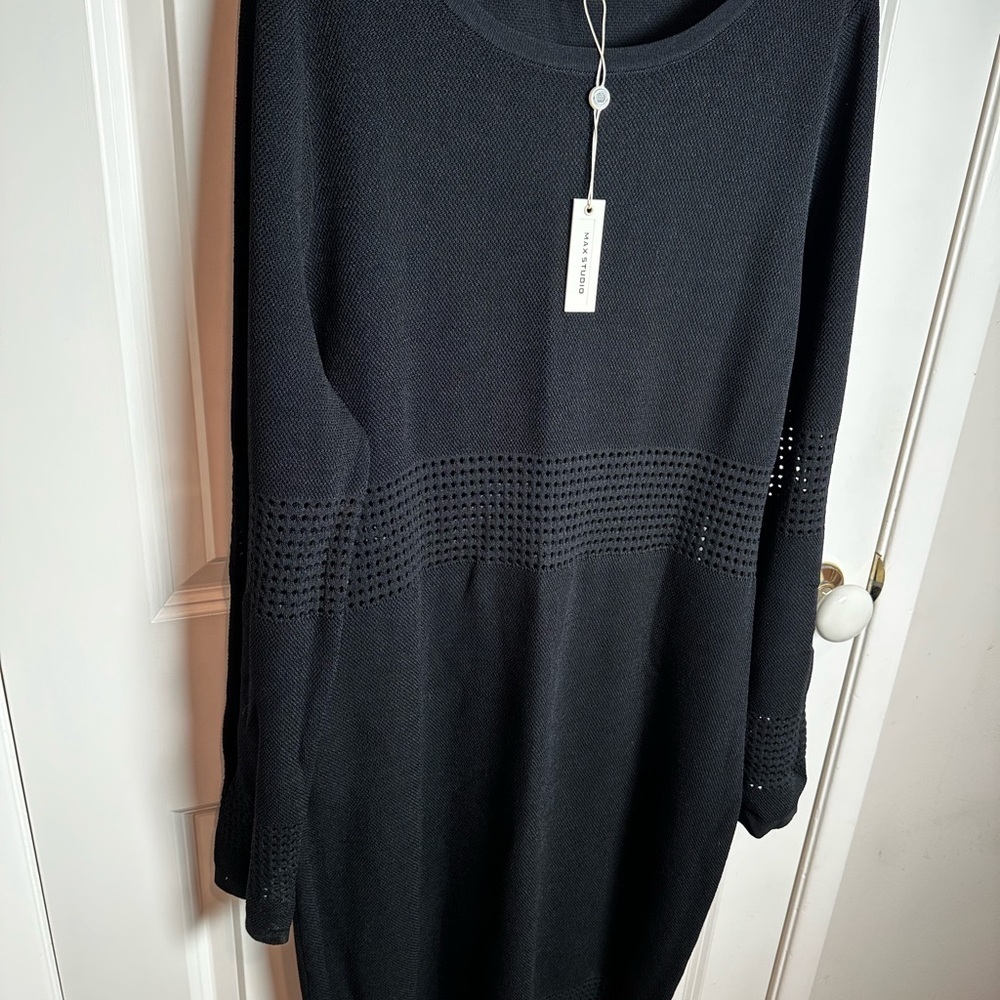 Max Studio Black Long Sleeve Dress - Picture 8 of 8